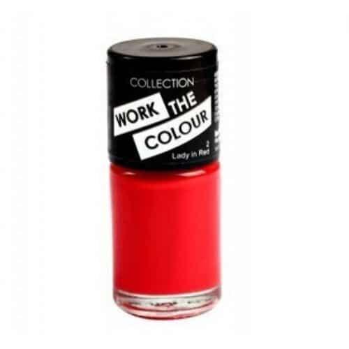 Collection Work The Colour Nail Polish Nail Varnish - Lady In Red - Scent Shave And All