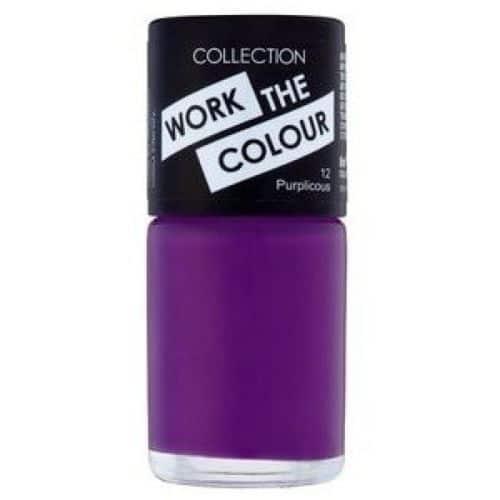 Collection Work The Colour Nail Polish Nail Varnish - Purplicous - Scent Shave And All