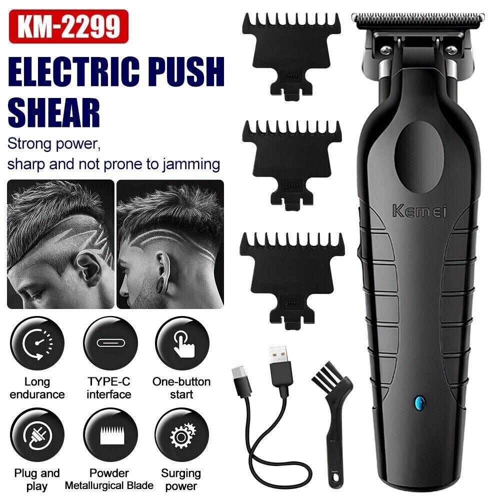 Kemei KM-2299 Cordless Hair Trimmer Electric Clipper with Zero Gap - Scent Shave And All