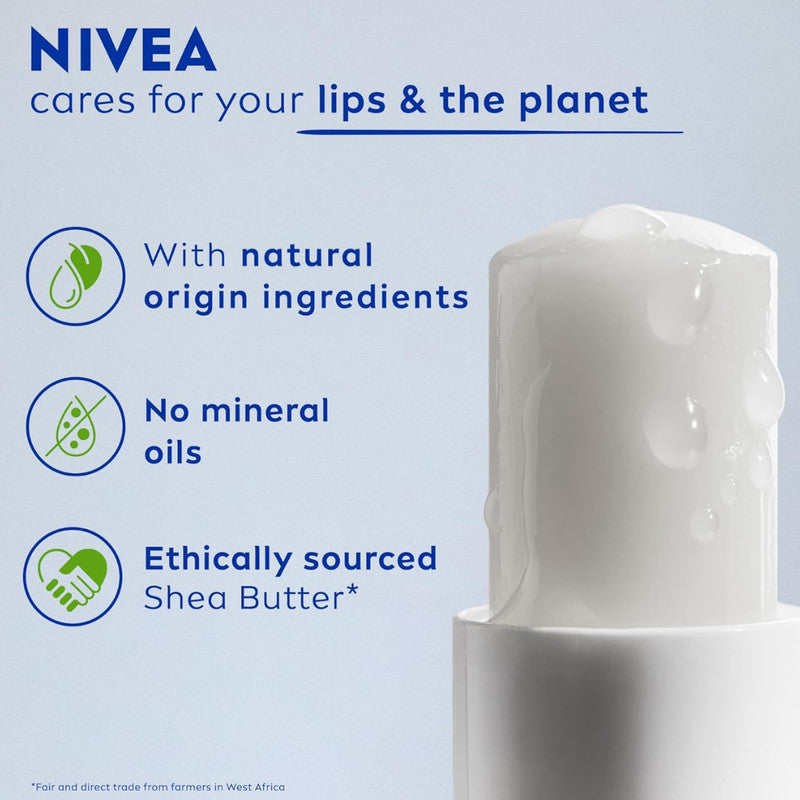 NIVEA Hydro Care Lip Balm With SPF 15 Hydrating Lip Balm with Shea Butter 4 Pack or 6 Pack