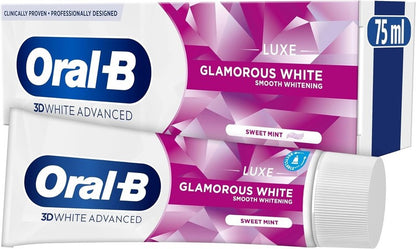3 x Oral-B 3D Glamorous White 75ml Toothpaste
