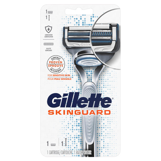 Gillette Skinguard Sensitive Skin Manual Shaving Razor - Scent Shave And All