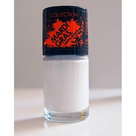 Collection Nail Polish Varnish Mardi Gras 8ml - Limited Edition - 1 White Out - Scent Shave And All