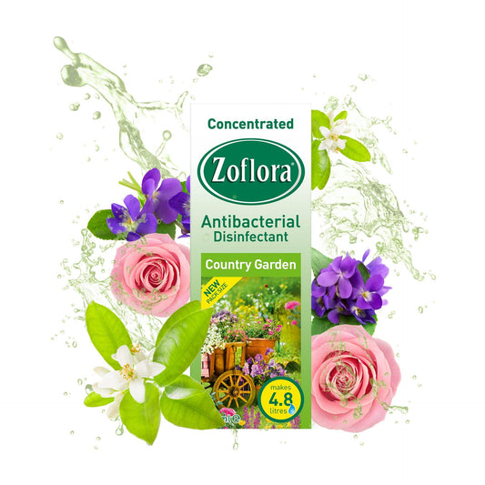 Zoflora 120ml Country Garden Antibacterial Disinfectant - Makes 4.8 litres - Scent Shave And All